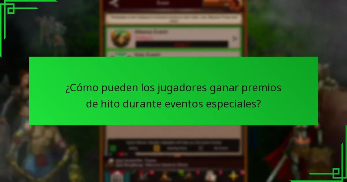¿Cómo pueden los jugadores ganar premios de hito durante eventos especiales?